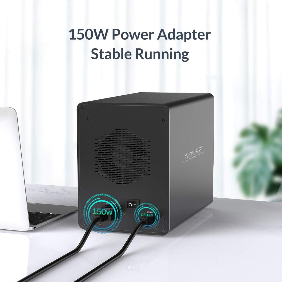 5 Bay USB 3.0 to SATA Aluminum Alloy RAID Hard Drive Enclosure for 3.5 inch HDD C8656