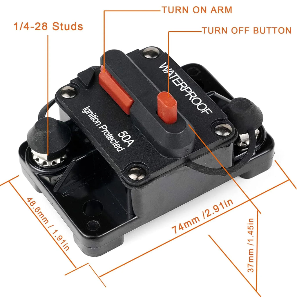 150 Amp Circuit Breaker with Manual Reset Waterproof Y9045