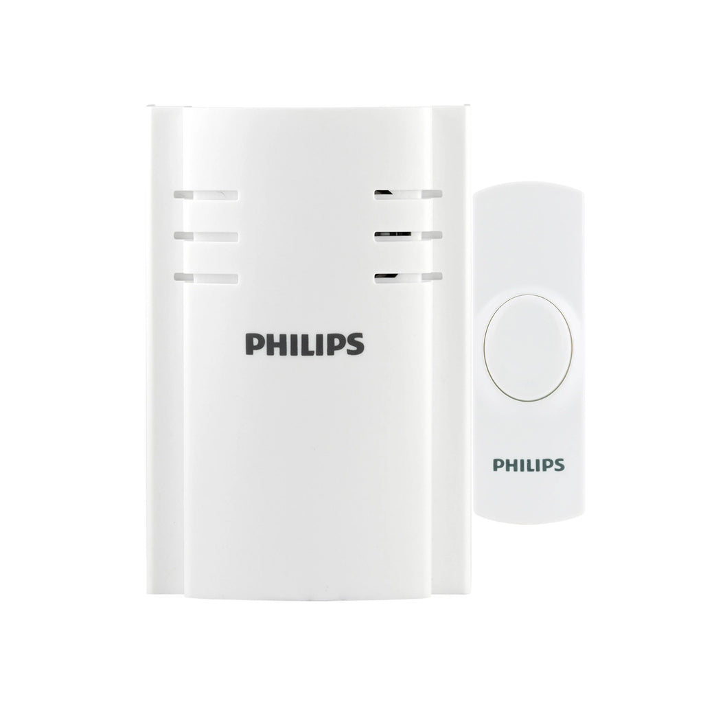 White Plug-in 2-Melody Doorbell Kit V409186