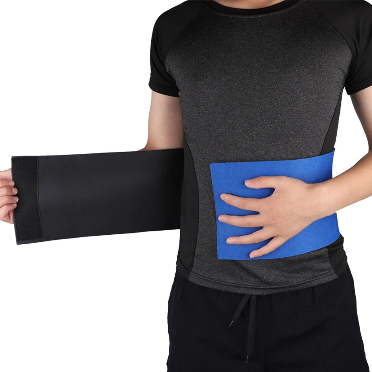 Blue Neoprene Waist Trimmer Belt I2436