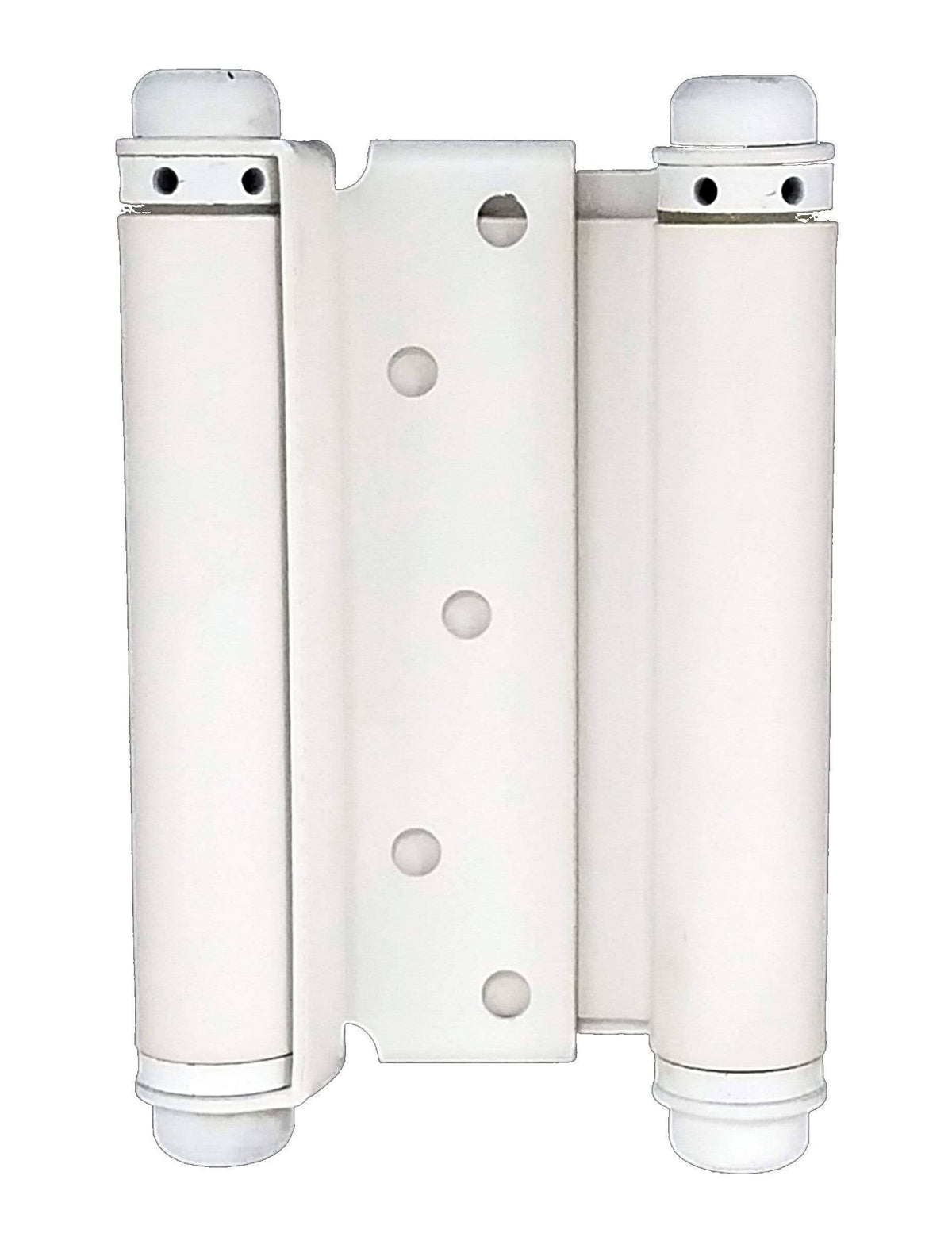 White 6 inch Double Action Spring Hinge, 2 Pack U137