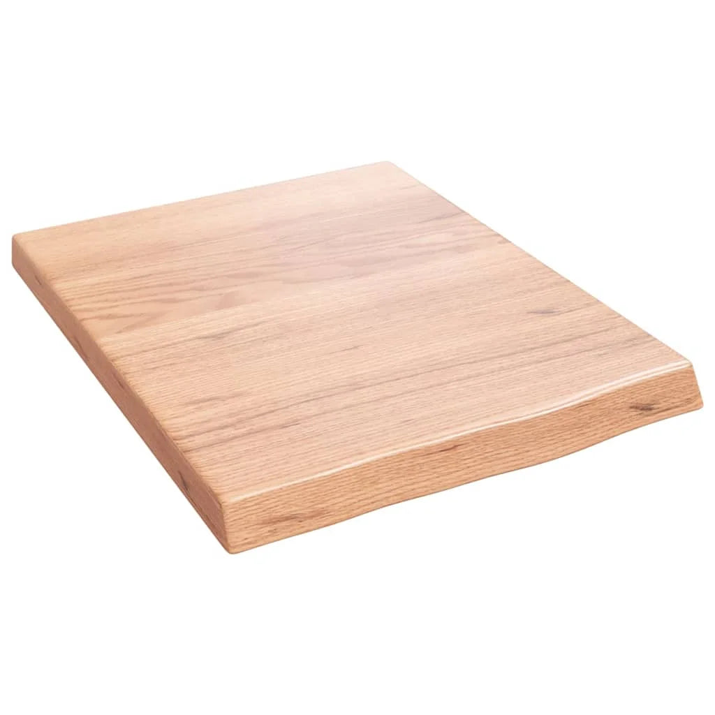 Oak Wall Shelf Solid Wood Light Brown M50285
