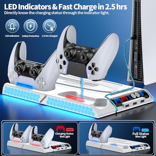 PS5 Cooling Station with Dual Charger Station P668