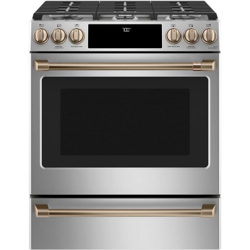 Gas Range Handle and Knob Kit in Brushed Bronze H4337