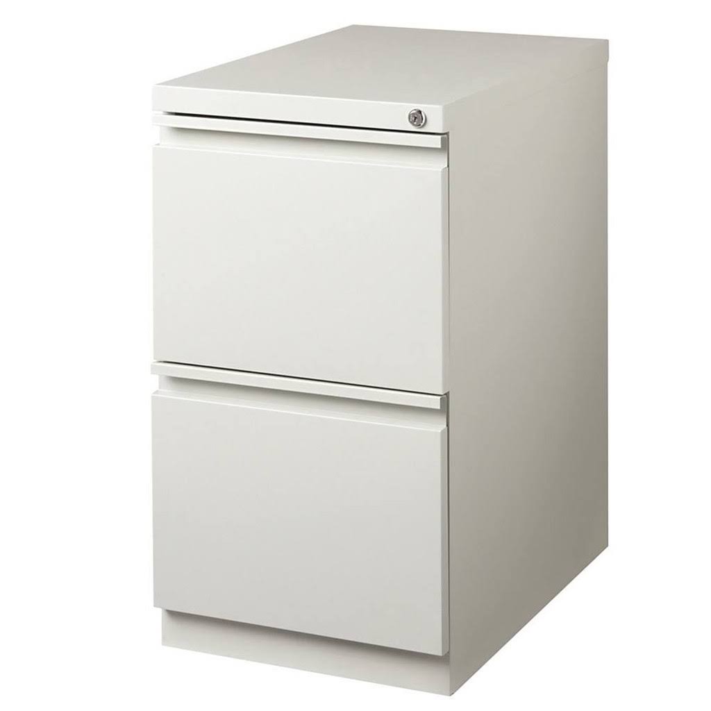 Light Gray 2-Drawer Metal Mobile File Cabinet R899