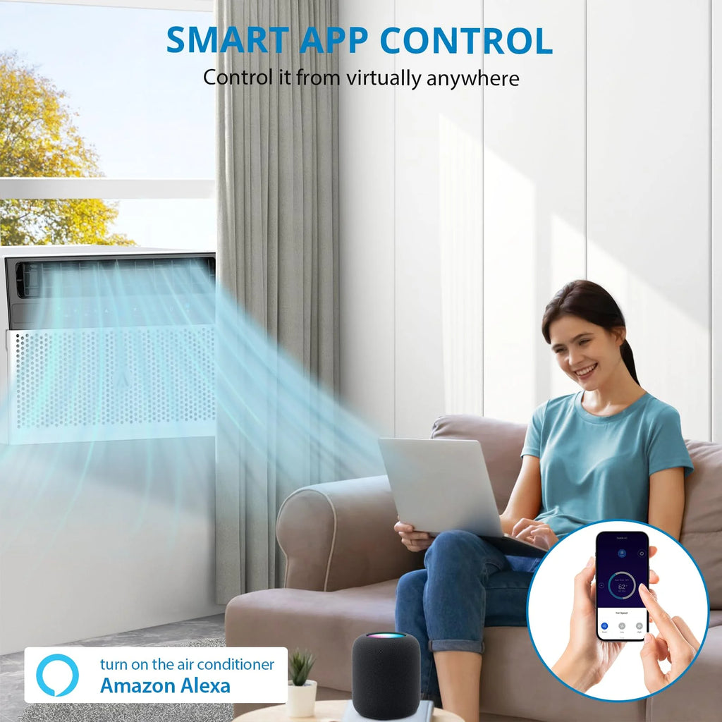 8000 BTU Window Air Conditioner with Remote Control Q719406