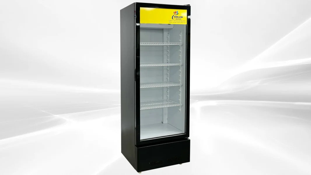 Black 9.2 cu.ft Glass Door Refrigerator C63252