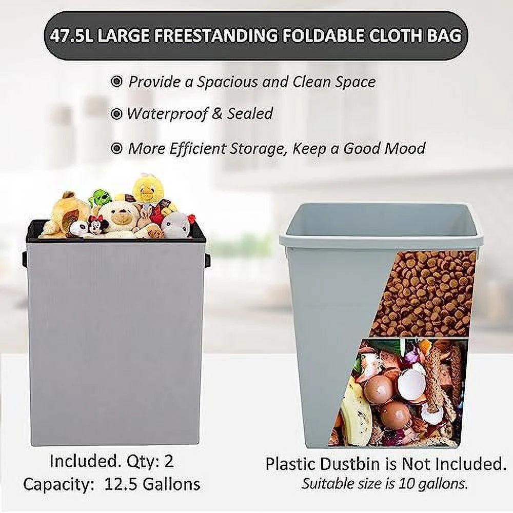 Double Tilt Out Trash Cabinet Laundry Hamper 20 Gallon Black E3550