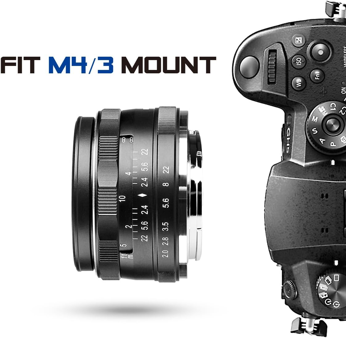 50mm f 2.0 Large Aperture Manual Focus Lens APS-C Y800
