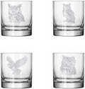 Set of 4 Glass 11 oz Rocks Whiskey Q618993