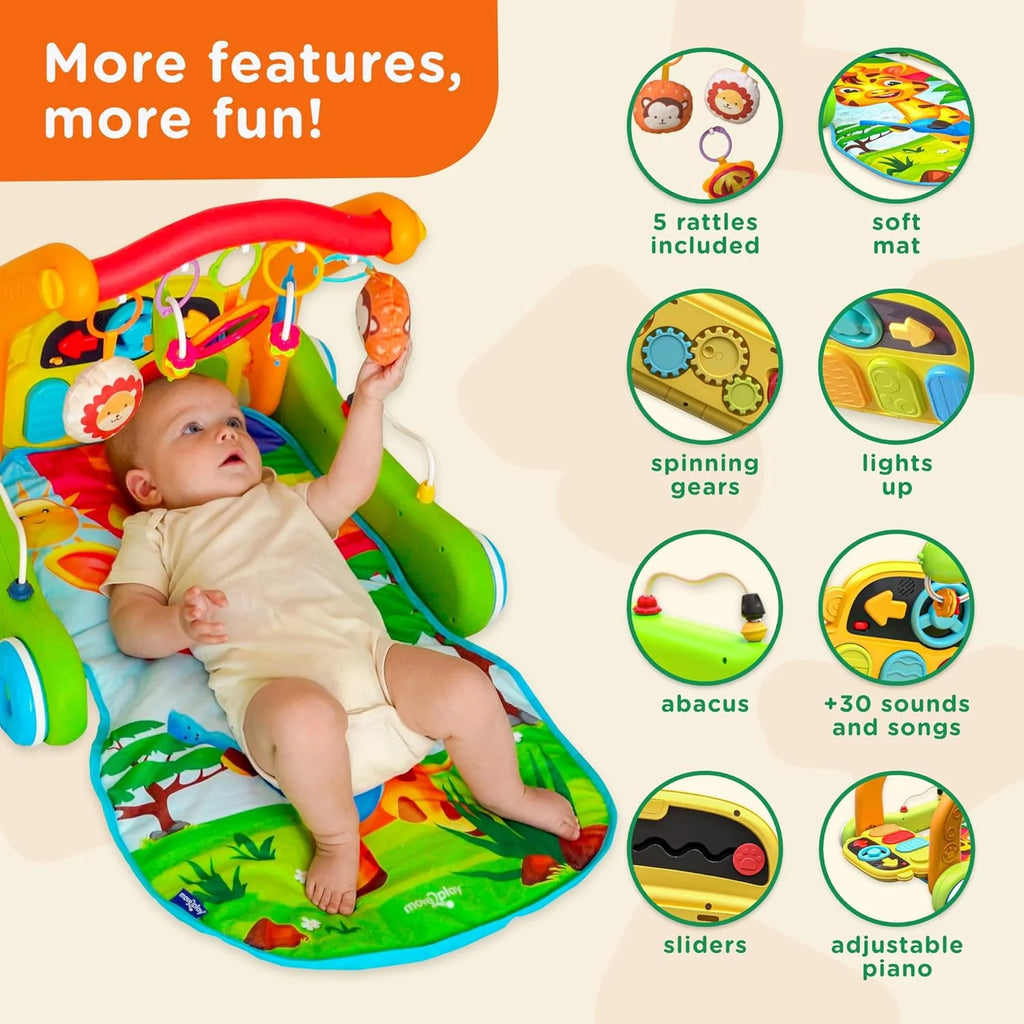 4-in-1 Baby Play Mat & Activity Center Gym B771918