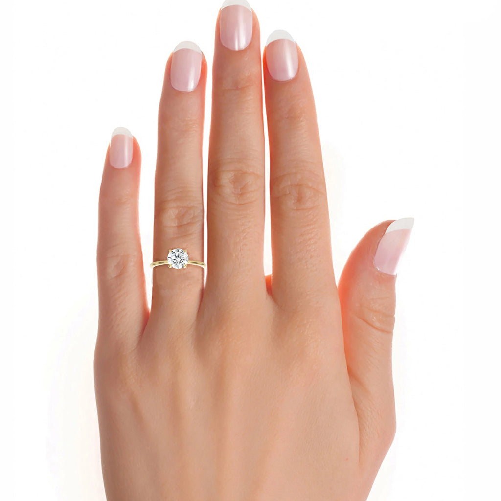 14k Yellow Gold Solitaire Engagement Ring V69749