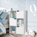 White 6-Cube Storage Organizer Cabinet D9454
