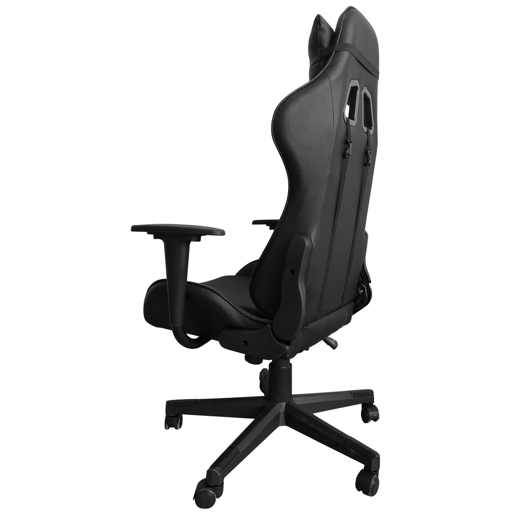 Black Ergonomic Reclining Gaming Chair with Lumbar Support W346