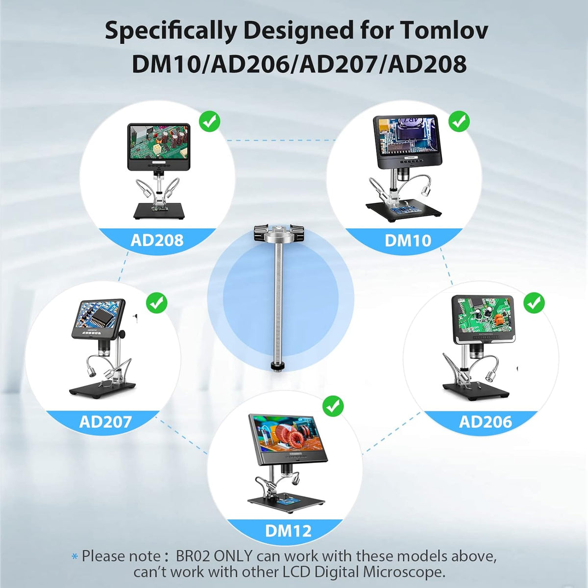 Adjustable Holder Post Support Bracket for Digital Microscope M21112