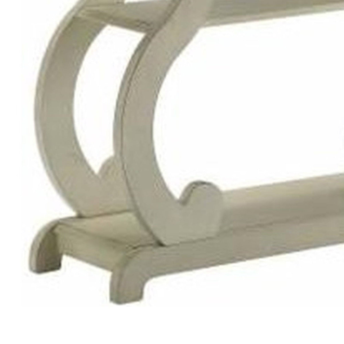 White Wooden Console Table with 2 Open Bottom Shelves G132600
