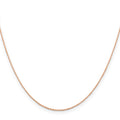 14K Rose Gold Rope Chain Necklace 16 Inches E129625