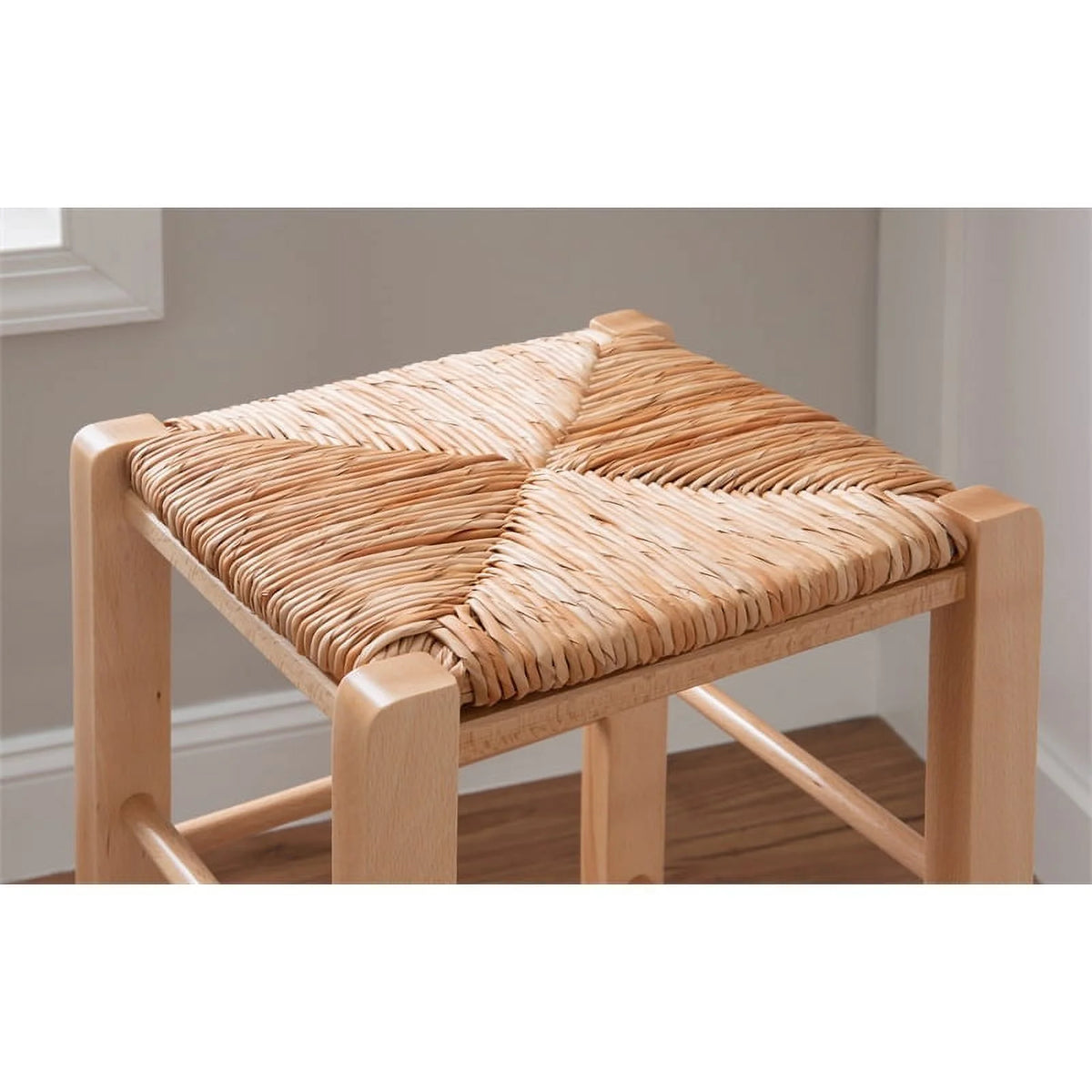 29.15" Traditional Wood Backless Bar Stool N91788