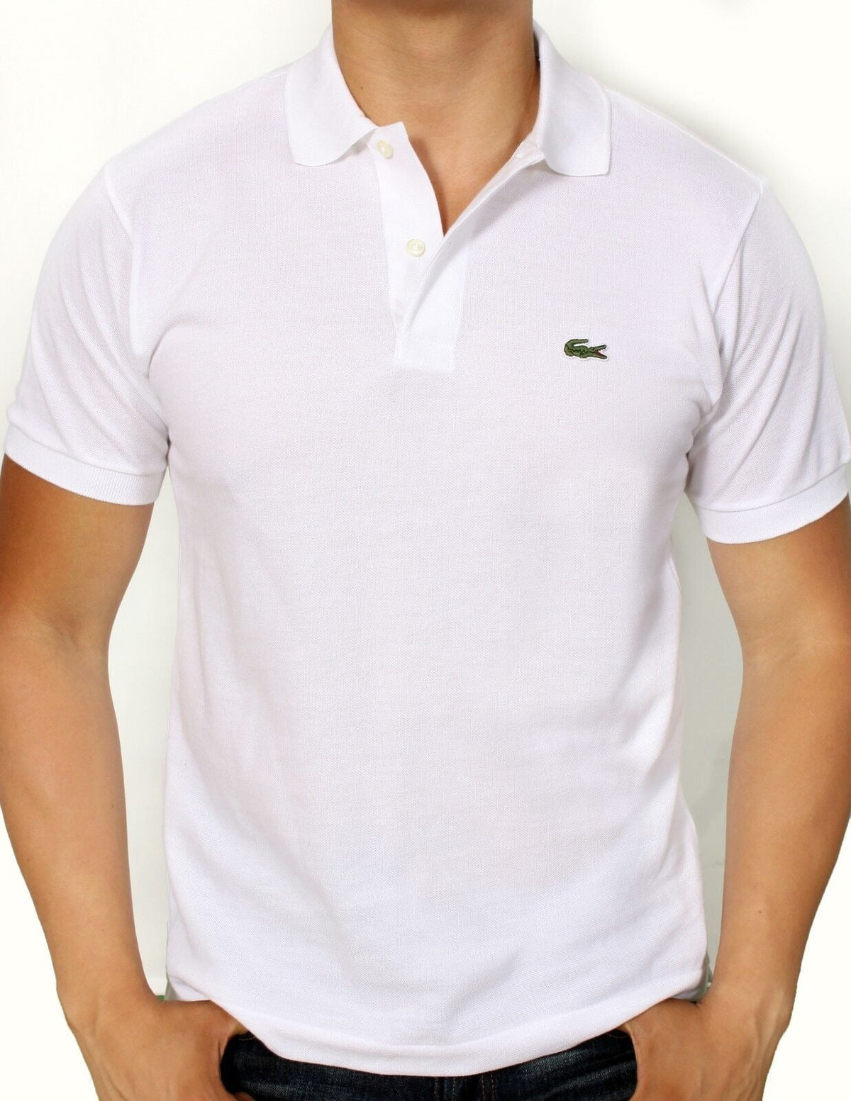 White Men's Classic Fit Short Sleeve Polo Shirt N43030