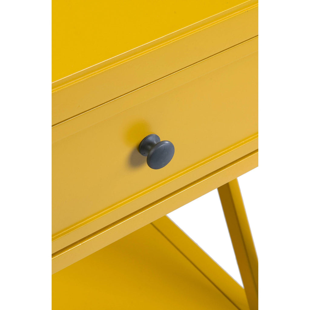 Yellow Acacia Accent Table O353