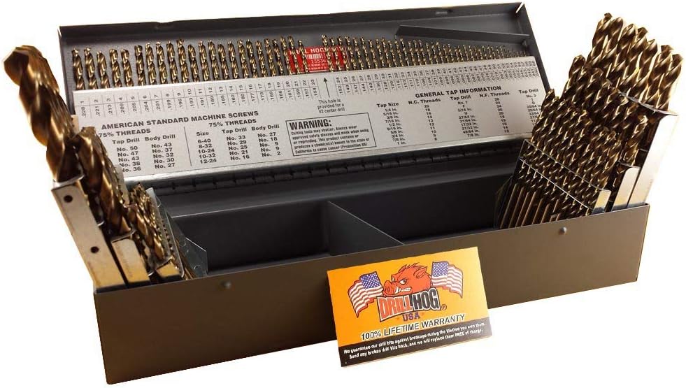 115 Pc Cobalt M42 Drill Bit Set P8648