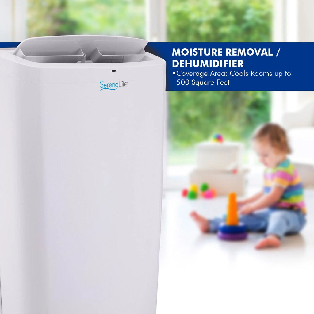 14,000 BTU White AC Cooling Unit with Dehumidifier & Fan Modes D998
