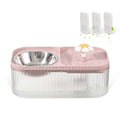 Cat Water Fountain and Food Bowl, 3L Ultra Quiet Pet Water Dispenser J244