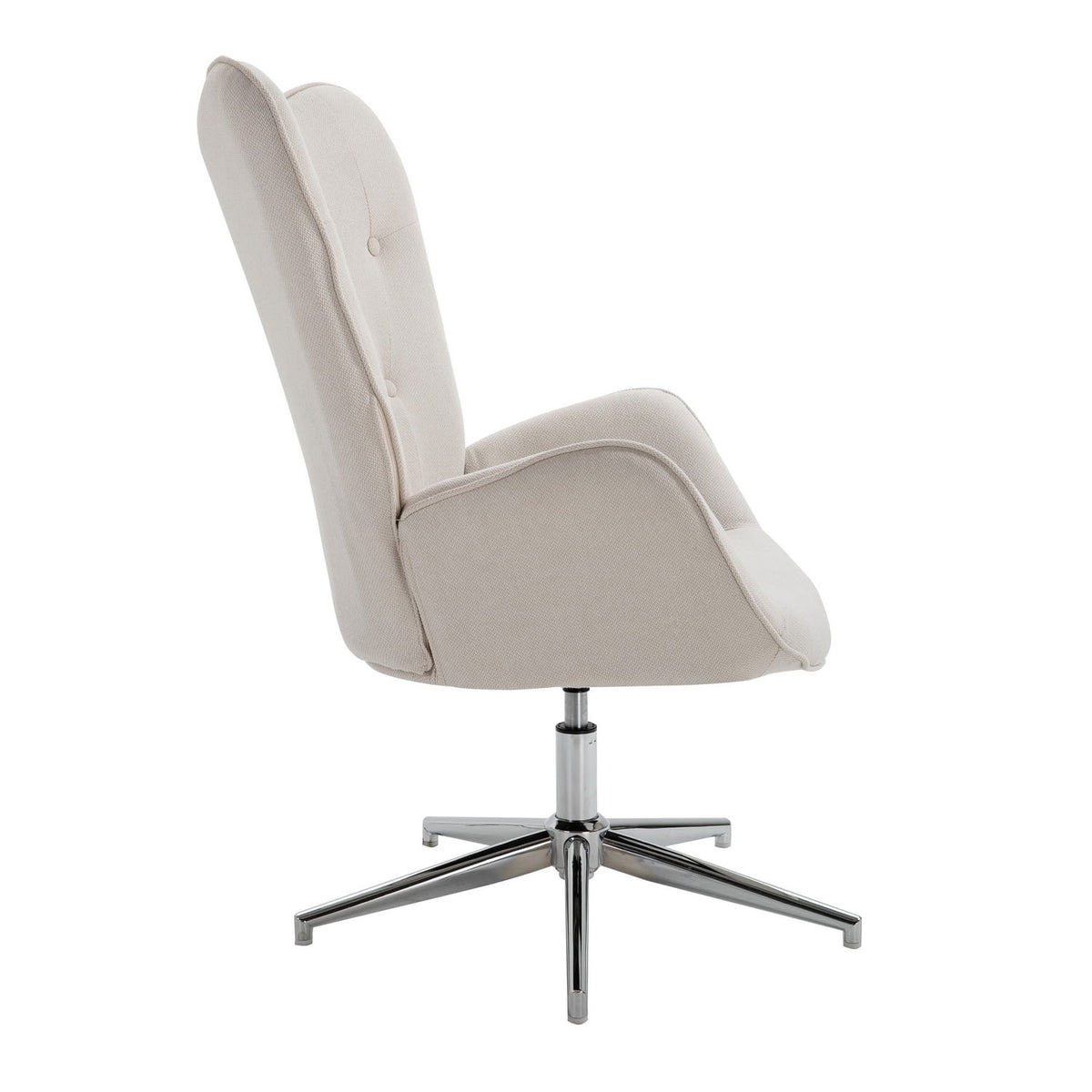 Beige Upholstery Accent Chair I760129