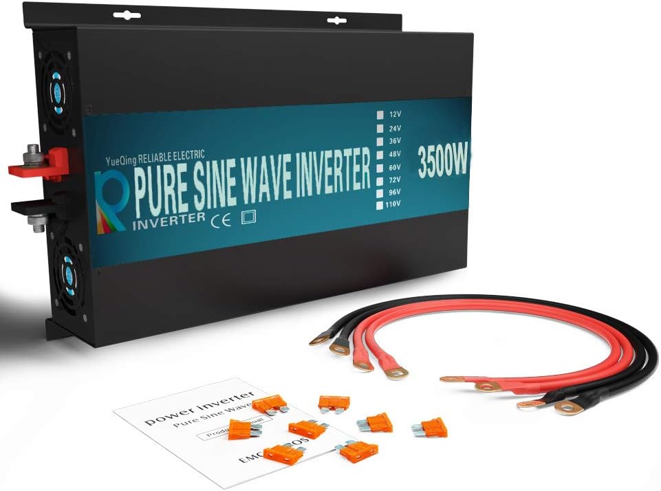 3500W Pure Sine Wave Power Inverter 24V DC to 120V AC Converter X71671
