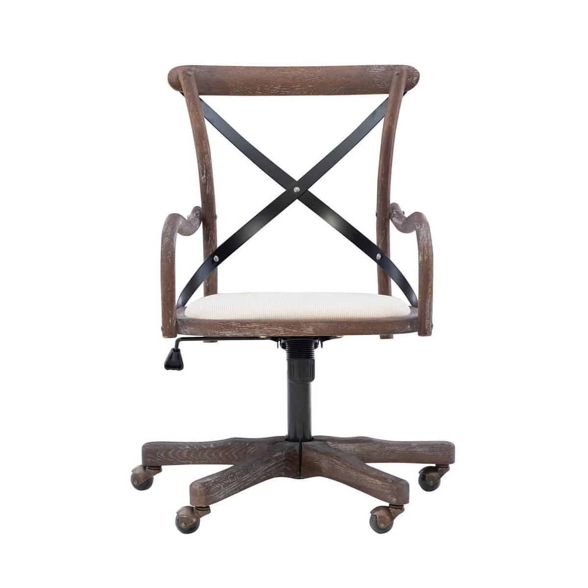 Brown Wood Office Chair A135391