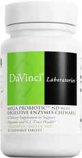 Chewable Probiotic Digestive Enzymes Orange Flavor 30 Tablets P813105