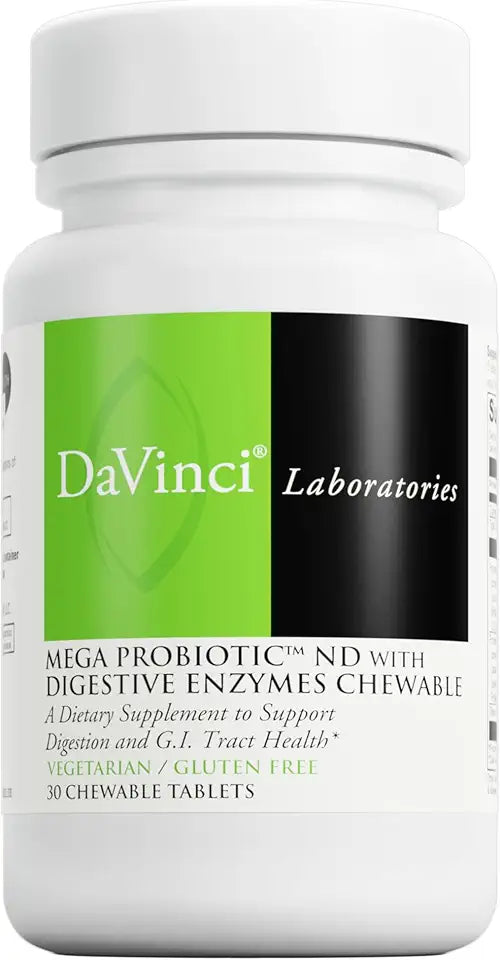 Chewable Probiotic Digestive Enzymes Orange Flavor 30 Tablets P813105
