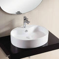 White Ceramic Vessel Bathroom Sink N373998