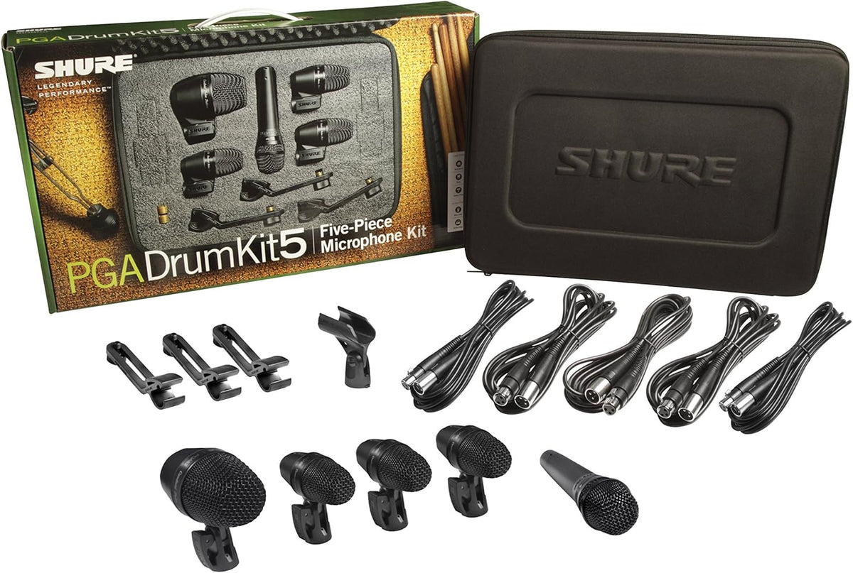 7-Piece Drum Mic Kit with XLR-XLR Cables and Case T33491