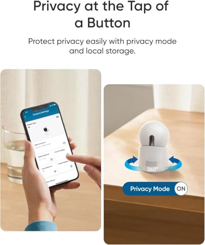 4K UHD Security Camera with Color Night Vision and 360 Pan-Tilt K3530