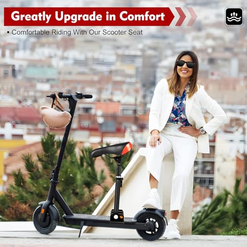 Adjustable Electric Scooter Seat 10.23 * 6.29inch Aluminum Rod L7429