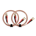13AWG Oxygen-Free Copper Speaker Cables with Banana Plug Tips V3729