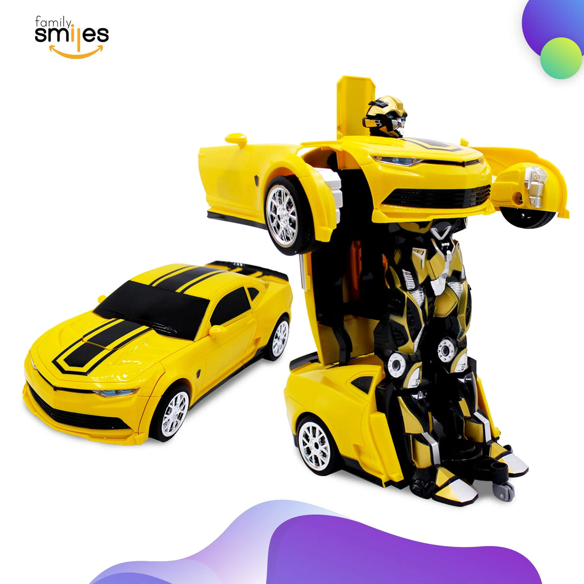 Remote Control Transforming Toy Car Robot L942167