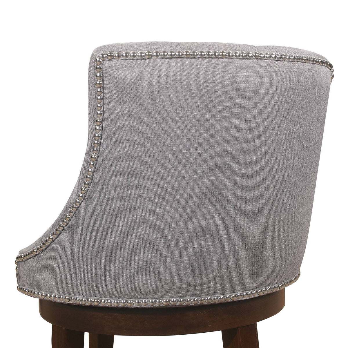 Gray Fabric Swivel Counter Height Stool G911