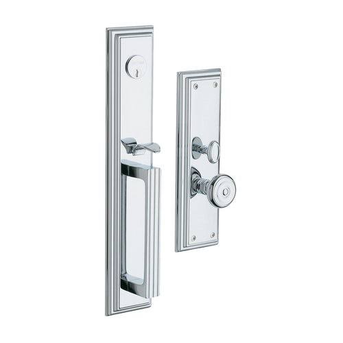 Satin Chrome Double Cylinder Mortise Handleset Trim Set G4724