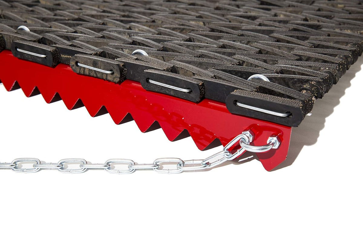 Drag Mat, 6 ft. W, Rubber/Steel D409