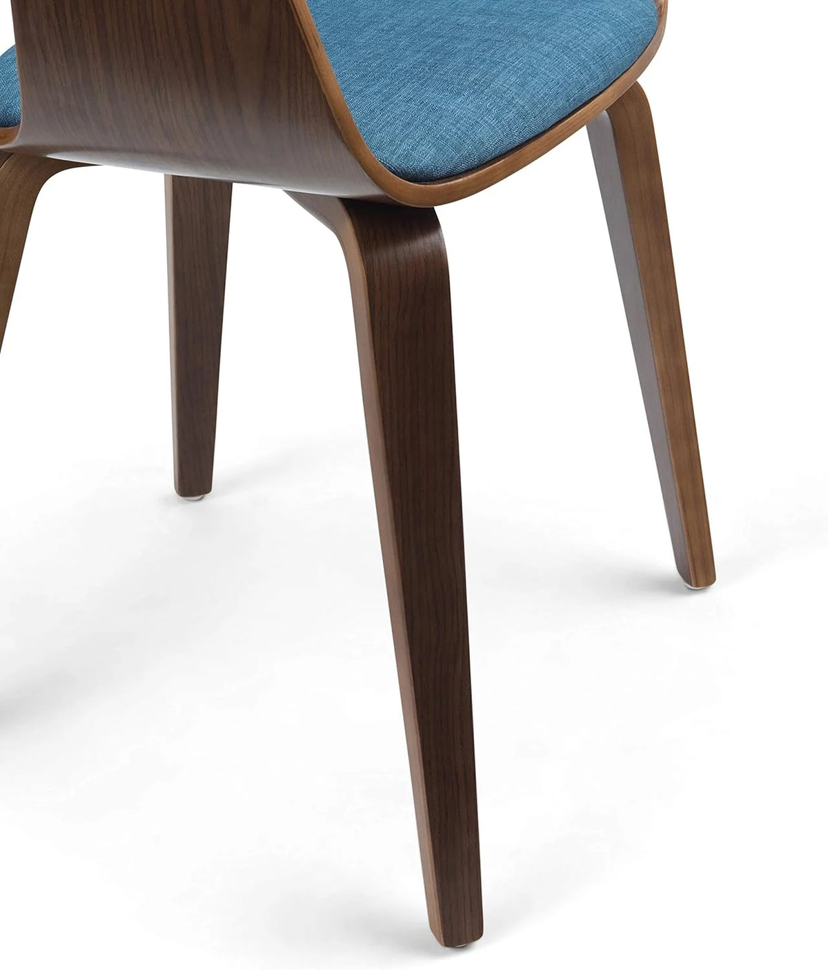 Blue Linen Look Fabric Dining Chair O422858
