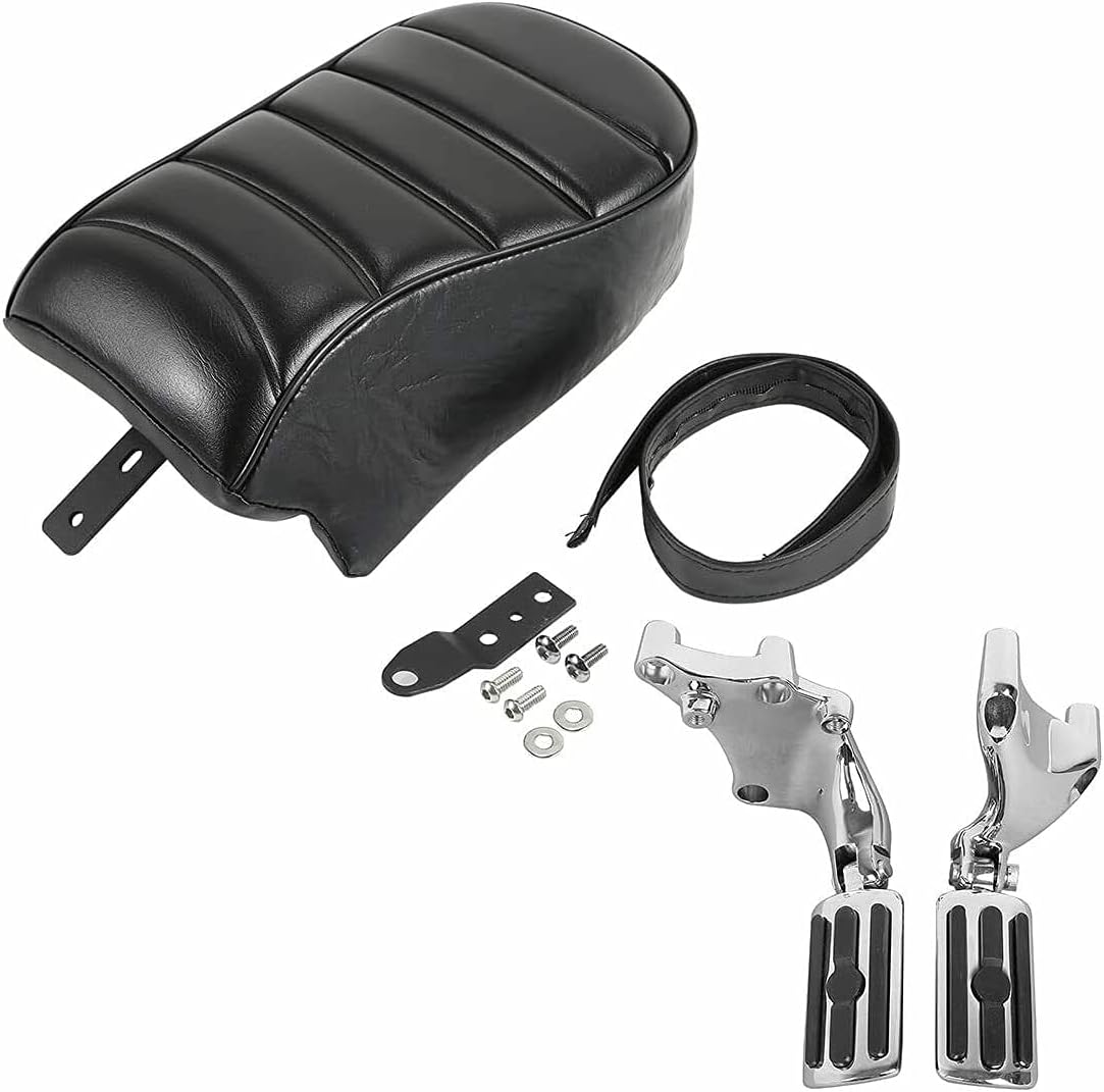 Rear Passenger Pillion Seat FootPegs Mount Kit for Harley Sportster Iron 883 XL883N 2016-2022 Iron 1200 XL1200NS 2018-2022 E64013