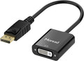 DisplayPort to DVI-D Adapter, Gold-Plated, Black, Pack of 2 N205