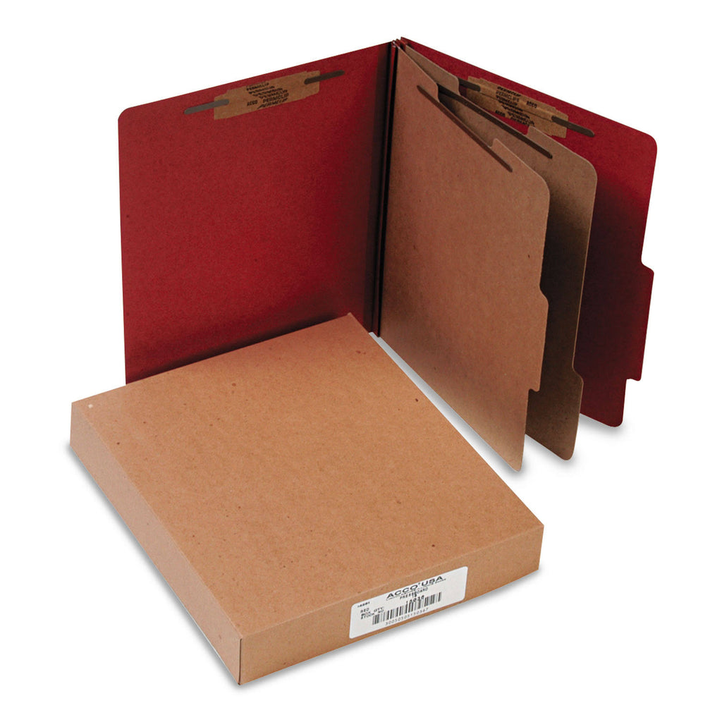 Letter 6-Section Pressboard Classification Folders L474