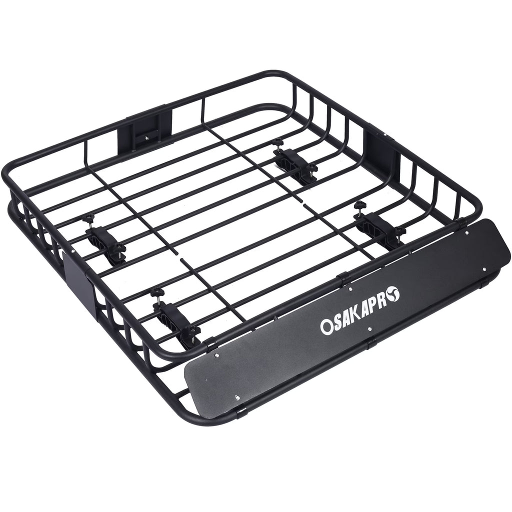 Black Steel Roof Rack Cargo Carrier Basket 43" M94583