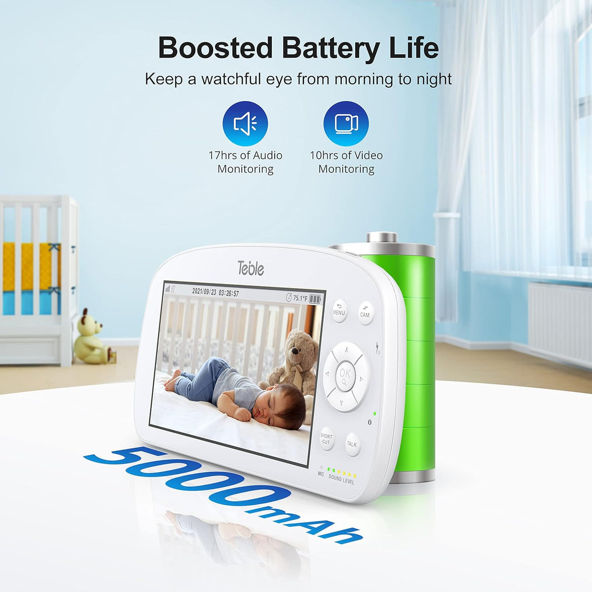 5.5" HD Video Baby Monitor with Camera and Audio K153774