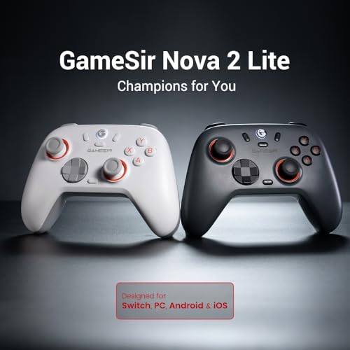 Wireless PC Controller with Hall Effect Joysticks & Triggers, 2.4G & Wired, Remappable Buttons (White) W1389