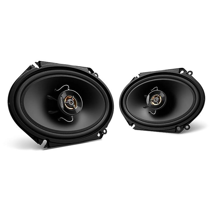 6x8 inch 250 Watt 2-Way Black Car Audio Coaxial Speakers R56085