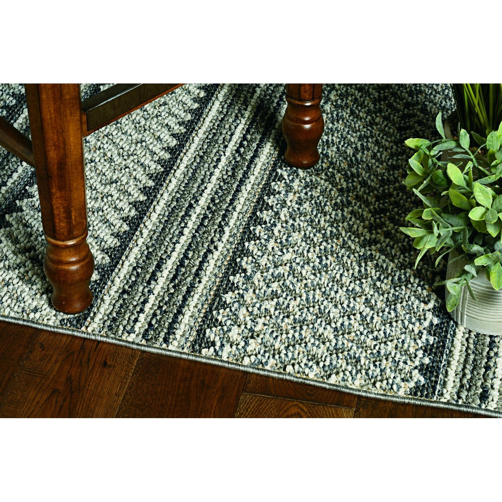 5' x 8' Grey Geo Area Rug T20127